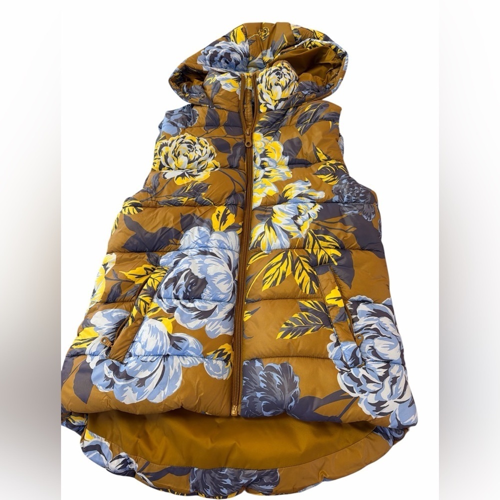 Offline by Aerie Puffer Vest Floral Womens size XXS